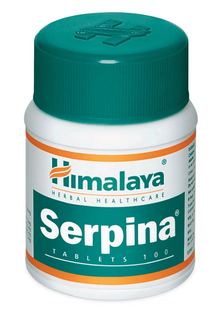 При гіпертонії Himalaya Serpina 100 таблеток | Комплекс на основі Rauwolfia антигіпертензивний Serpina фото